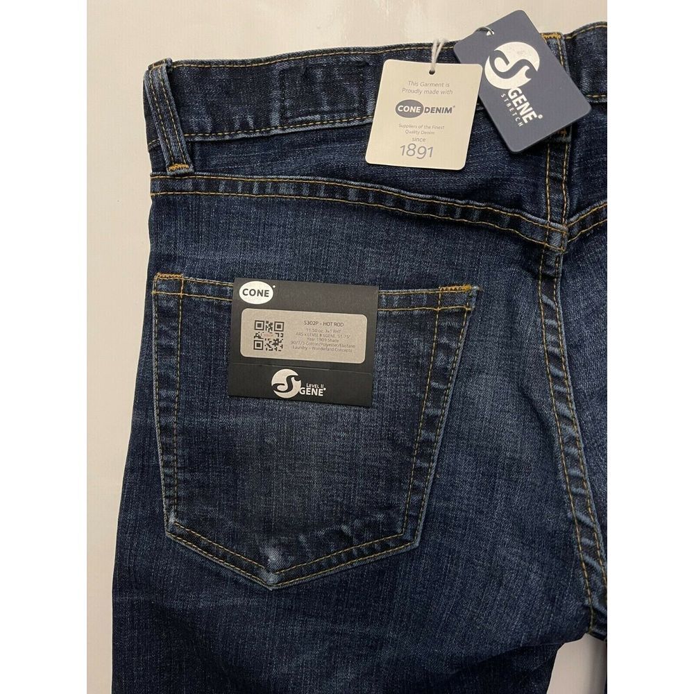 NWT Wonderland Concepts 32 x 30 S Gene Cone Denim Button Fly Dark Wash Jeans‎